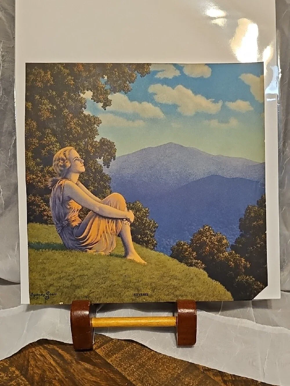 Scenic Mountain Reverie Wall Art Print in Blue and Green Sydney Gross